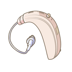 補聴器のイラスト