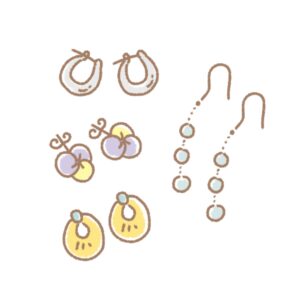 ピアスのイラスト